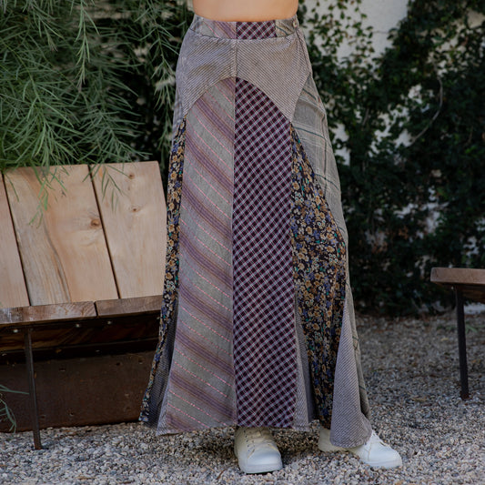 "Artsy Dreamer" Vintage Vibe Maxi Skirt