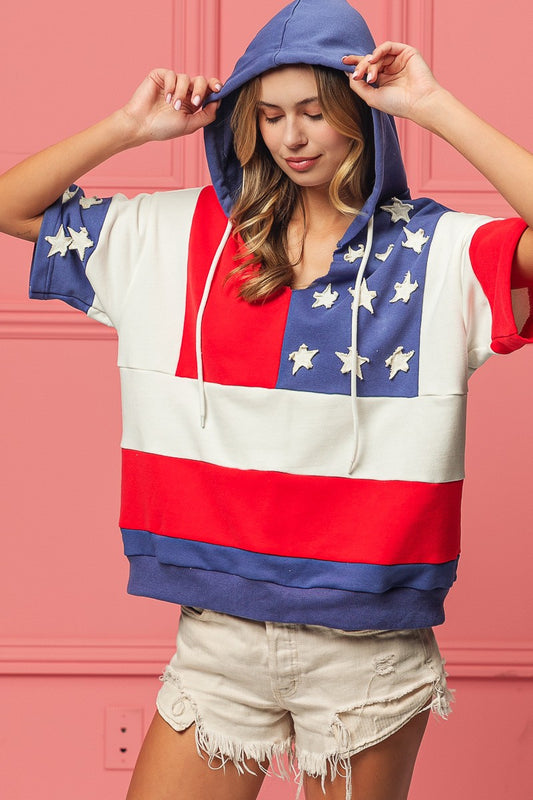 "American Pride" French Terry Flag Hoodie