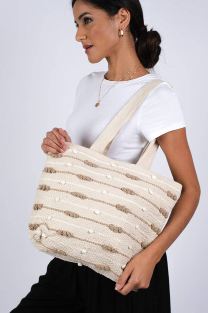 "Savannah" Cotton Shoulder Bag Extra Large
