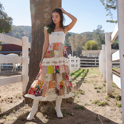 "Pearl" Artisan Smocked Maxi Dress