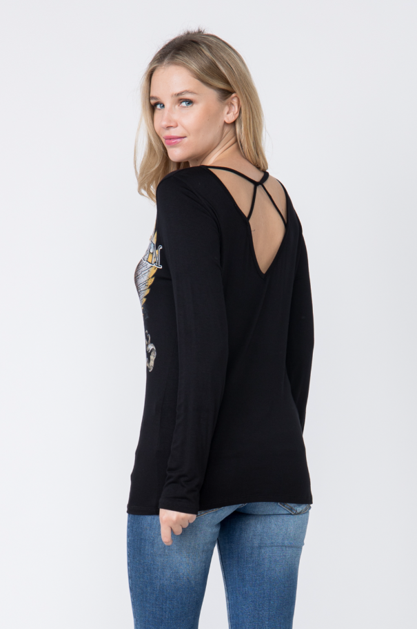"American Spirit" Eagle Long Sleeve Jersey Tee
