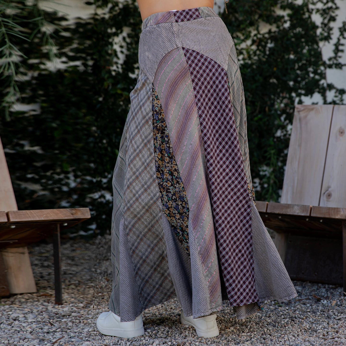 "Artsy Dreamer" Vintage Vibe Maxi Skirt