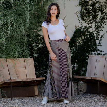 "Artsy Dreamer" Vintage Vibe Maxi Skirt