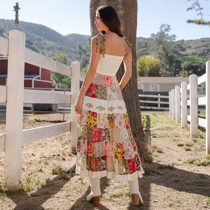 "Pearl" Artisan Smocked Maxi Dress