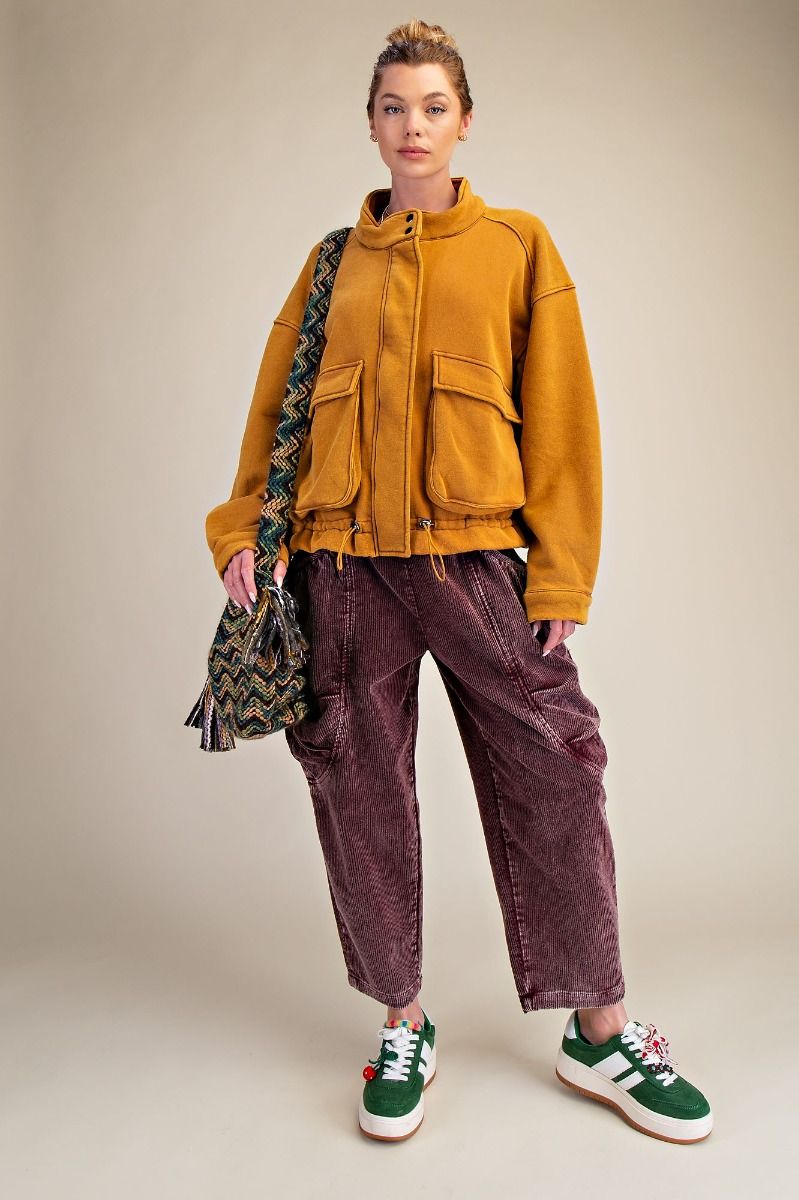 "The Bronx Gold" Bomber Jacket Gold Camel