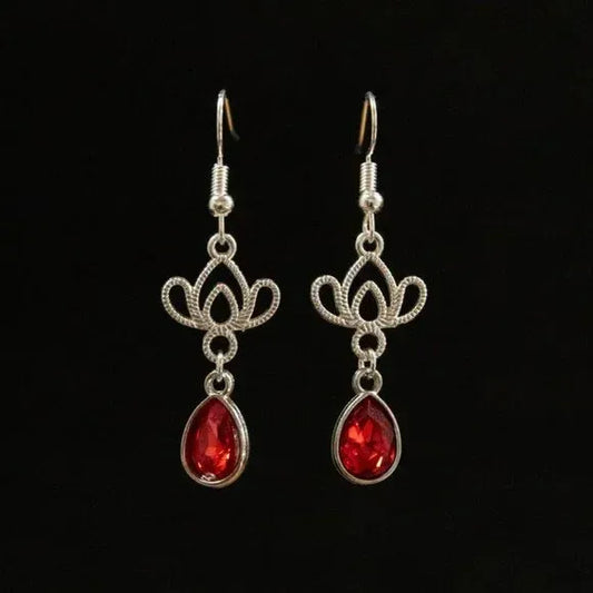 "Abstract Lotus" Handmade Earrings