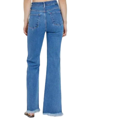 "Renegade" Split Ankle Bootcut Jeans